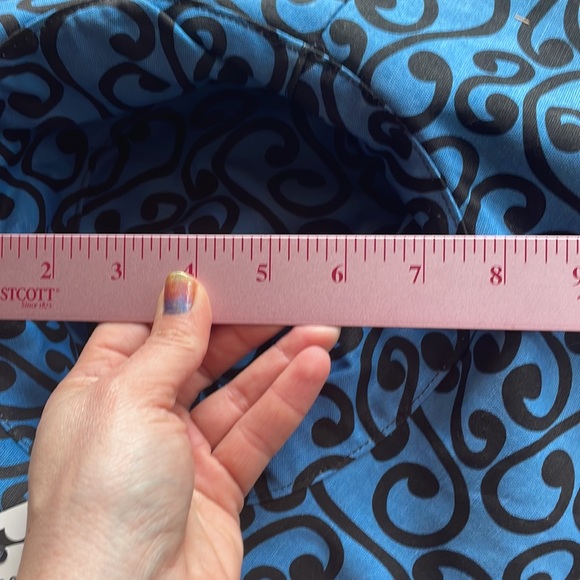 Lot of two SUN HATS reversible & adjustable striped polka dot wired DELUX floppy - Picture 5 of 8